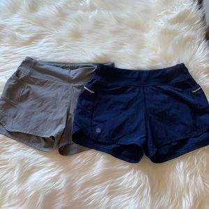 2 Athleta girls shorts size m/8-10